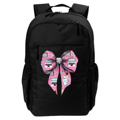 Coquette Bow Administrative Assistant Admin Laptop Girl Daily Commute Backpack