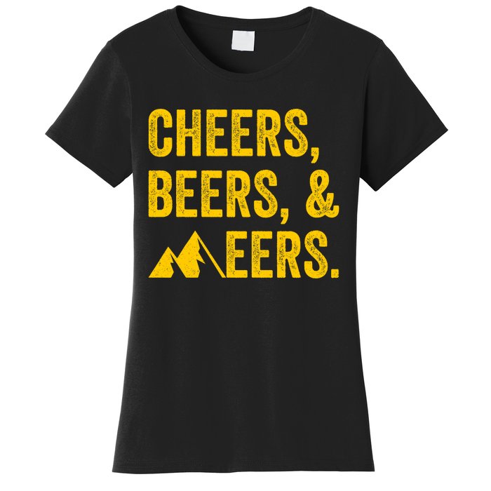 Cheers Beers And Mountaineers West Virginia Women's T-Shirt