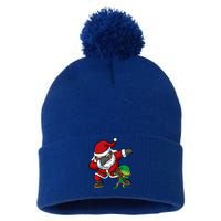 Christmas Black African American Dabbing Santa Claus Elf Dab Gift Pom Pom 12in Knit Beanie