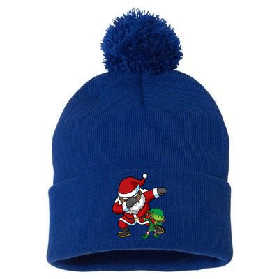 Christmas Black African American Dabbing Santa Claus Elf Dab Gift Pom Pom 12in Knit Beanie