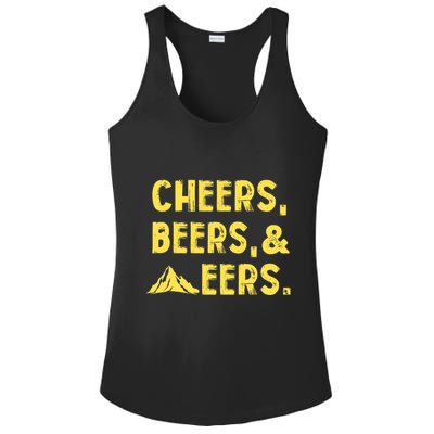Cheers Beers And Mountaineers West Virginia Ladies PosiCharge Competitor Racerback Tank