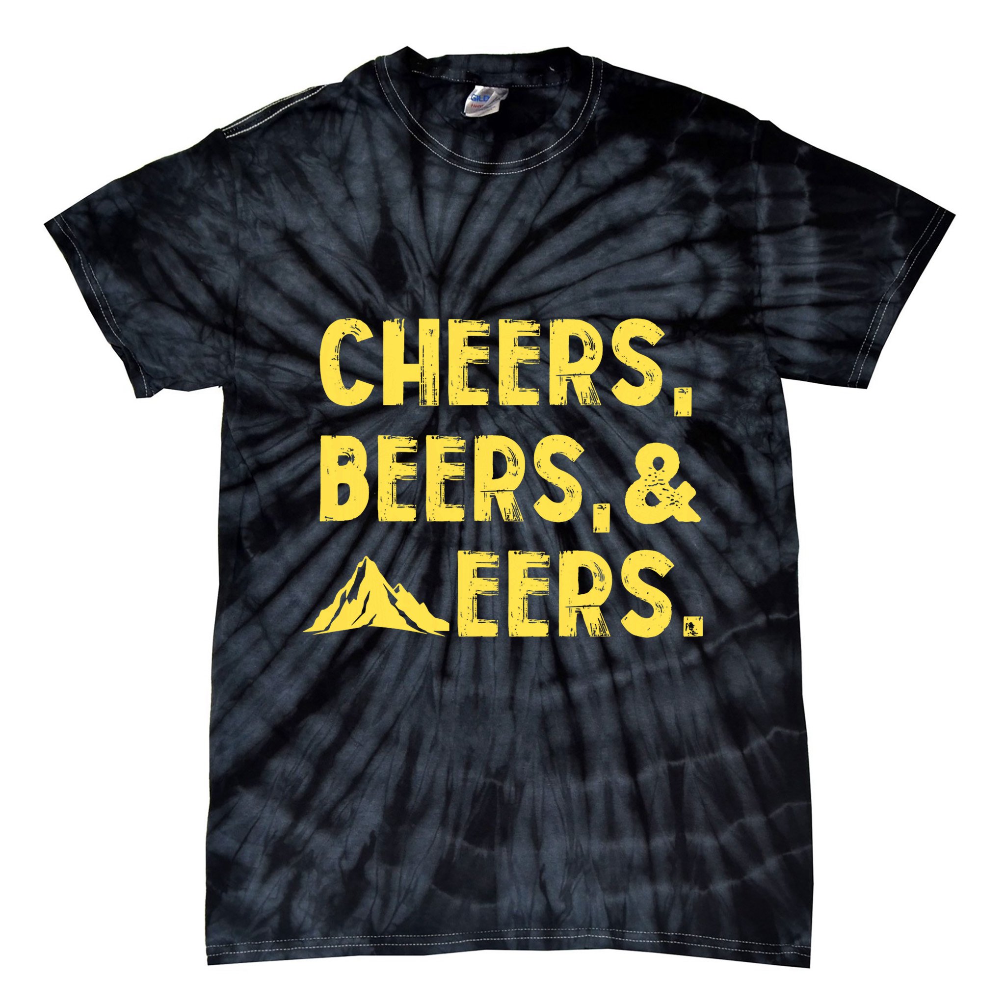 Cheers Beers And Mountaineers West Virginia Tie-Dye T-Shirt