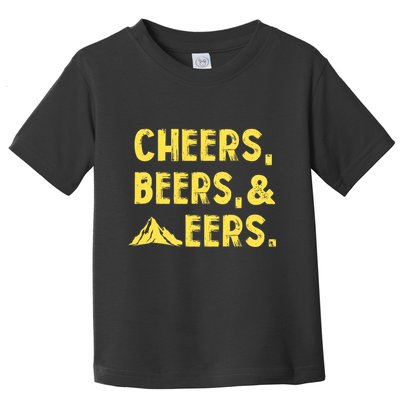 Cheers Beers And Mountaineers West Virginia Toddler T-Shirt