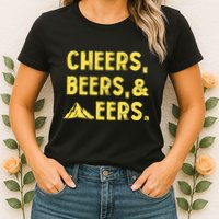 Cheers Beers And Mountaineers West Virginia Womens T-Shirt