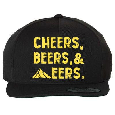 Cheers Beers And Mountaineers West Virginia Wool Snapback Cap