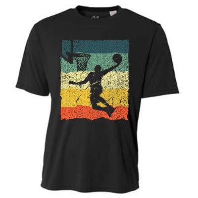 Cool Basketball Art Vintage Basketball Player Cooling Performance Crew T-Shirt