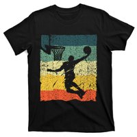 Cool Basketball Art Vintage Basketball Player T-Shirt