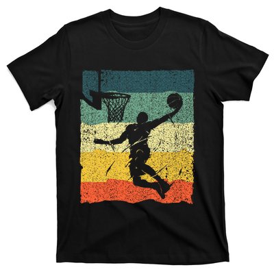 Cool Basketball Art Vintage Basketball Player T-Shirt