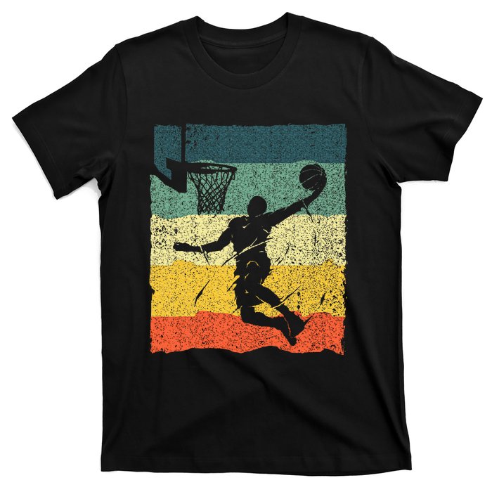 Cool Basketball Art Vintage Basketball Player T-Shirt