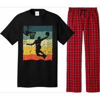 Cool Basketball Art Vintage Basketball Player Pajama Set