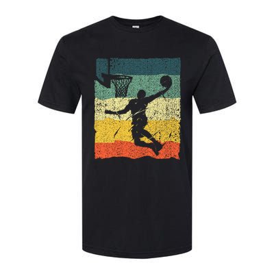 Cool Basketball Art Vintage Basketball Player Softstyle CVC T-Shirt