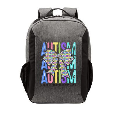 Cute Bow Autism Accept Understand Love Autism Awareness Vector Backpack