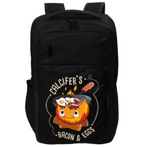 Calcifers Bacon And Egg I Camping Cooking I Bacon Cool Gift Impact Tech Backpack