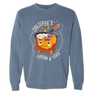 Calcifers Bacon And Egg I Camping Cooking I Bacon Cool Gift Garment-Dyed Sweatshirt