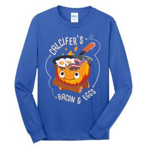 Calcifers Bacon And Egg I Camping Cooking I Bacon Cool Gift Tall Long Sleeve T-Shirt