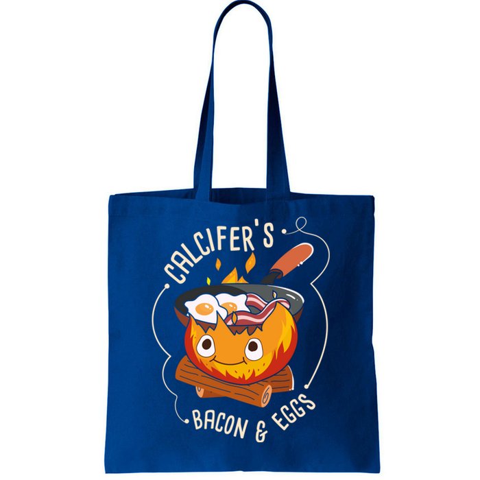 Calcifers Bacon And Egg I Camping Cooking I Bacon Cool Gift Tote Bag