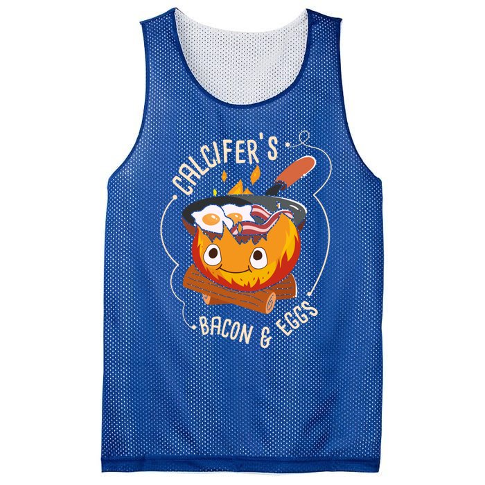 Calcifers Bacon And Egg I Camping Cooking I Bacon Cool Gift Mesh Reversible Basketball Jersey Tank