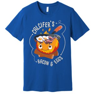 Calcifers Bacon And Egg I Camping Cooking I Bacon Cool Gift Premium T-Shirt