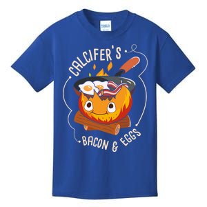 Calcifers Bacon And Egg I Camping Cooking I Bacon Cool Gift Kids T-Shirt