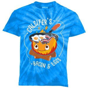 Calcifers Bacon And Egg I Camping Cooking I Bacon Cool Gift Kids Tie-Dye T-Shirt