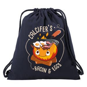 Calcifers Bacon And Egg I Camping Cooking I Bacon Cool Gift Drawstring Bag