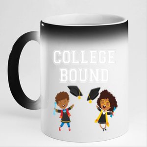 College Bound African American Black Gift 11oz Black Color Changing Mug