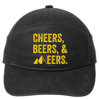 Cheers Beers And Mountaineers West Virginia 7-Panel Snapback Hat