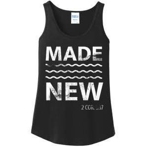 Christian Baptism Adult Christian Bible Verse Made New Ladies Essential Tank