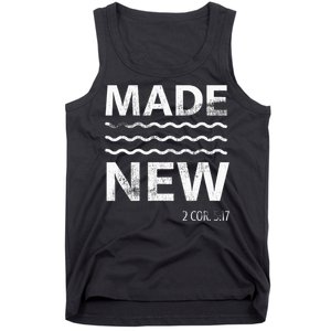 Christian Baptism Adult Christian Bible Verse Made New Tank Top