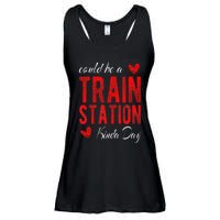 Could Be A Train Station Kinda Day Ladies Essential Flowy Tank