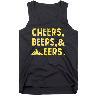 Cheers Beers And Mountaineers West Virginia Tank Top