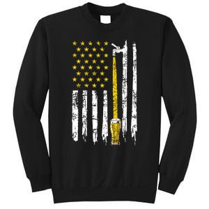 Craft Beer American Flag USA 4th Of July Brewery America Sweatshirt