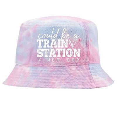 Could Be A Train Station Kinda Day Tie-Dyed Bucket Hat