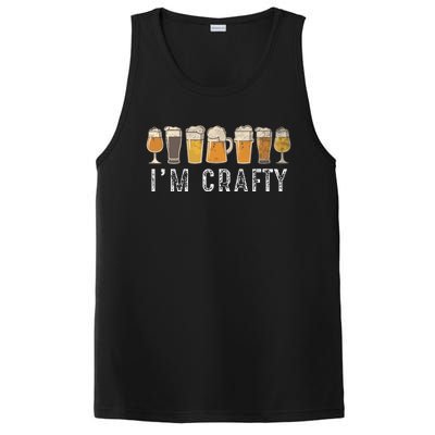 Craft Beer Art I'm Crafty Home Brew Beer Vintage PosiCharge Competitor Tank