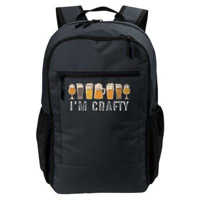 Craft Beer Art I'm Crafty Home Brew Beer Vintage Daily Commute Backpack