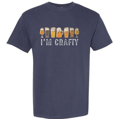 Craft Beer Art I'm Crafty Home Brew Beer Vintage Garment-Dyed Heavyweight T-Shirt