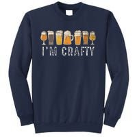 Craft Beer Art I'm Crafty Home Brew Beer Vintage Sweatshirt