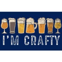 Craft Beer Art I'm Crafty Home Brew Beer Vintage Bumper Sticker