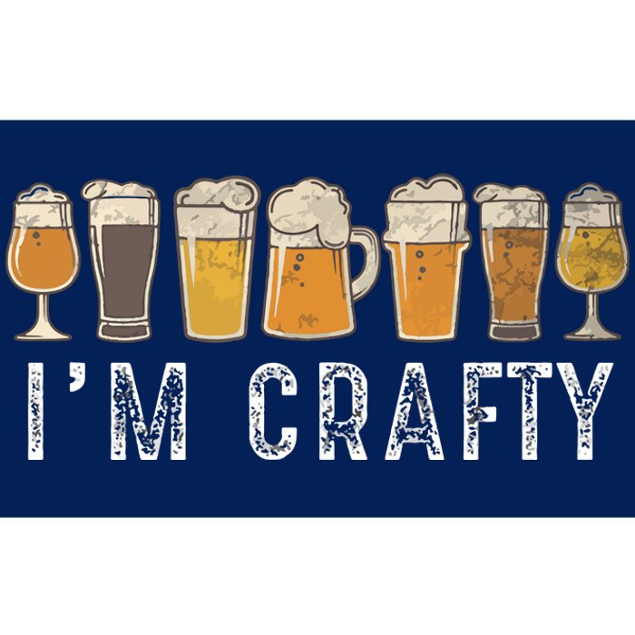 Craft Beer Art I'm Crafty Home Brew Beer Vintage Bumper Sticker