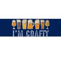 Craft Beer Art I'm Crafty Home Brew Beer Vintage Bumper Sticker