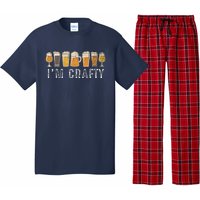 Craft Beer Art I'm Crafty Home Brew Beer Vintage Pajama Set