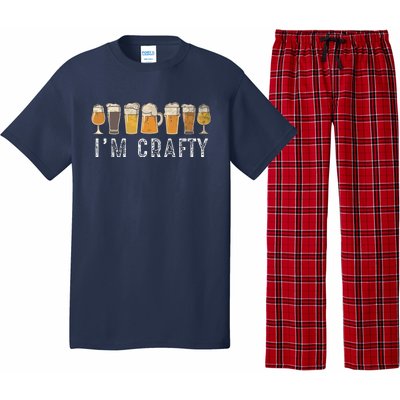 Craft Beer Art I'm Crafty Home Brew Beer Vintage Pajama Set