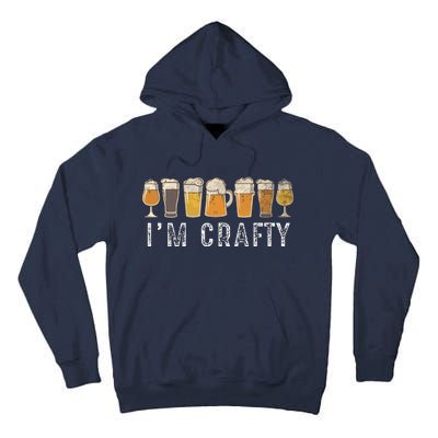 Craft Beer Art I'm Crafty Home Brew Beer Vintage Tall Hoodie