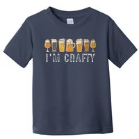 Craft Beer Art I'm Crafty Home Brew Beer Vintage Toddler T-Shirt