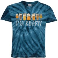 Craft Beer Art I'm Crafty Home Brew Beer Vintage Kids Tie-Dye T-Shirt