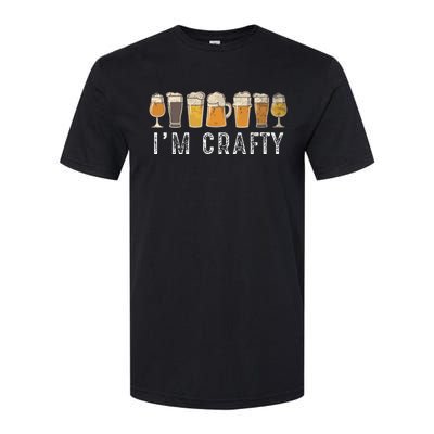 Craft Beer Art I'm Crafty Home Brew Beer Vintage Softstyle CVC T-Shirt