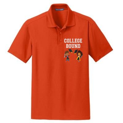 College Bound African American Black Funny Gift Dry Zone Grid Polo