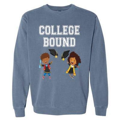 College Bound African American Black Funny Gift Garment-Dyed Sweatshirt