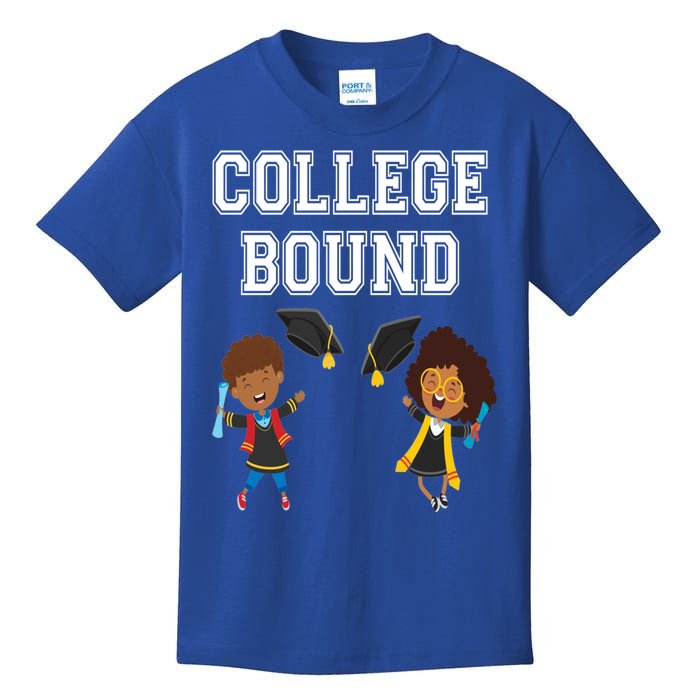 College Bound African American Black Funny Gift Kids T-Shirt