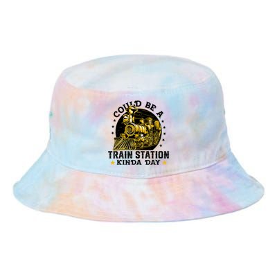 Could Be A Train Station Kinda Day Tie Dye Newport Bucket Hat